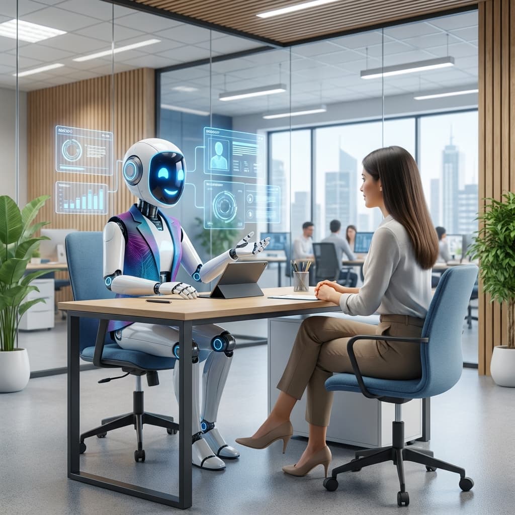 AI Mock Interview Illustration